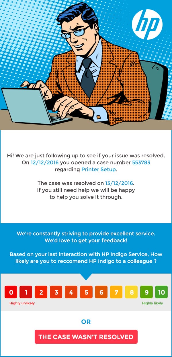 HP Indigo: NPS Email Design System image 1