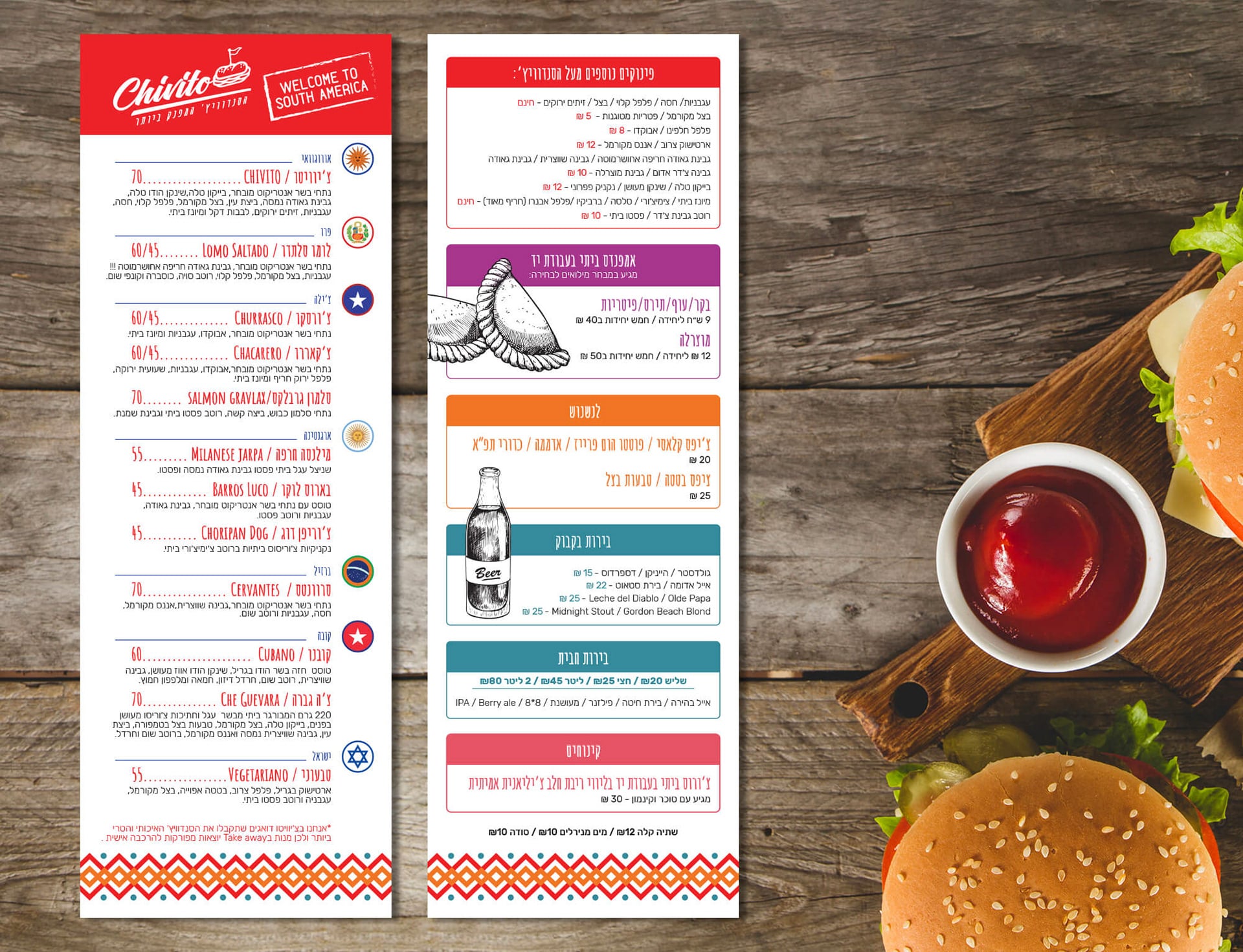 Chivito Restaurant Menu Design image 5